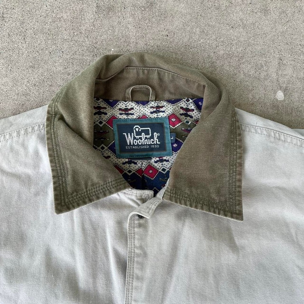 1990s Woolrich Aztec Southwest Lined Barn Chore Jacket size L